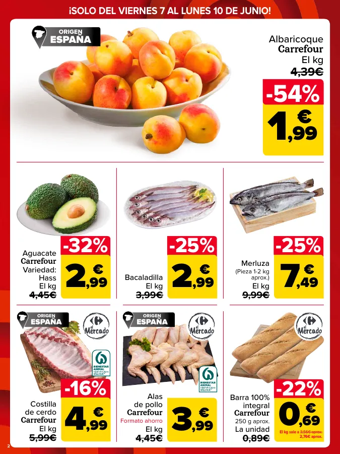 Número de página 2 del folleto promocional de la tienda Carrefour -  CARREOFERTAS - fecha de vigencia: desde07.06 bis 10.06