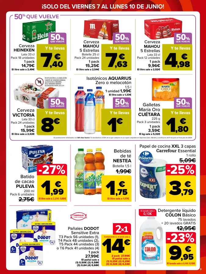 Número de página 3 del folleto promocional de la tienda Carrefour -  CARREOFERTAS - fecha de vigencia: desde07.06 bis 10.06