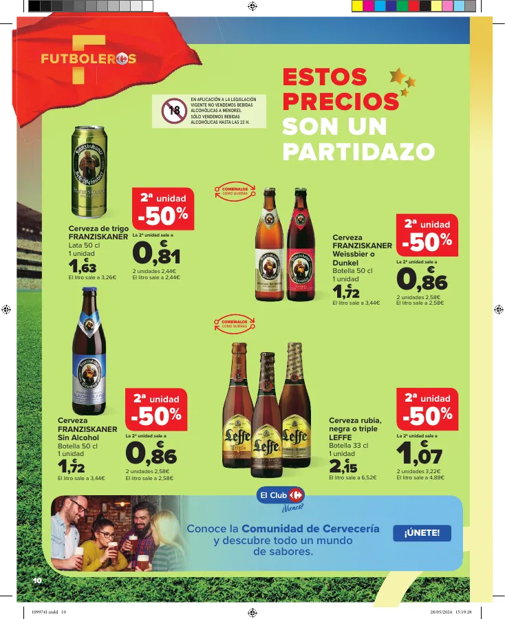 Número de página 10 del folleto promocional de la tienda Carrefour - la emocion se vive aqui - fecha de vigencia: desde07.06 bis 24.06