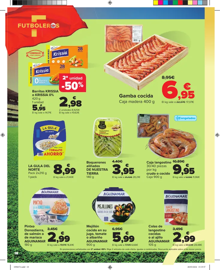 Número de página 18 del folleto promocional de la tienda Carrefour - la emocion se vive aqui - fecha de vigencia: desde07.06 bis 24.06