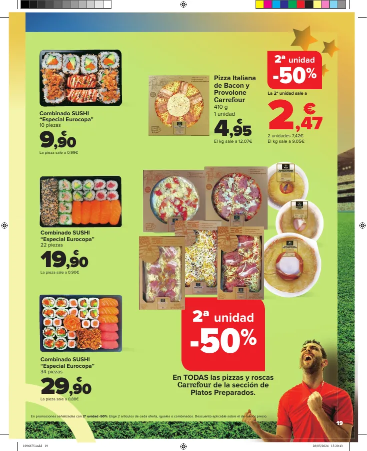 Número de página 19 del folleto promocional de la tienda Carrefour - la emocion se vive aqui - fecha de vigencia: desde07.06 bis 24.06