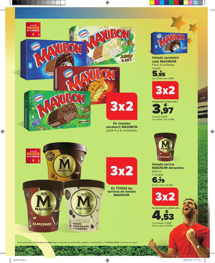 Número de página 3 del folleto promocional de la tienda Carrefour - la emocion se vive aqui - fecha de vigencia: desde07.06 bis 24.06