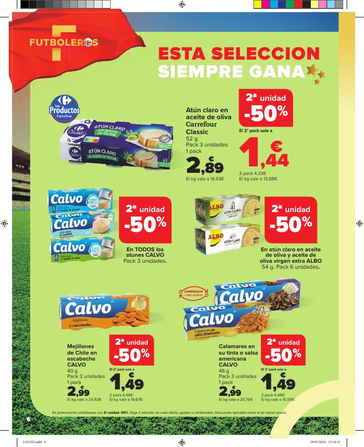 Número de página 6 del folleto promocional de la tienda Carrefour - la emocion se vive aqui - fecha de vigencia: desde07.06 bis 24.06