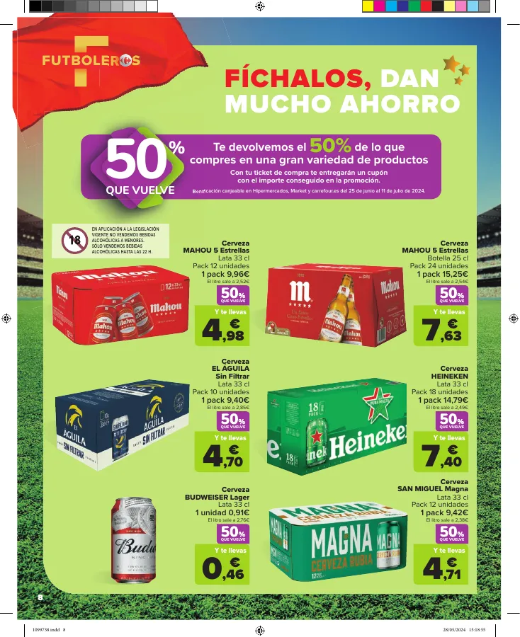 Número de página 8 del folleto promocional de la tienda Carrefour - la emocion se vive aqui - fecha de vigencia: desde07.06 bis 24.06