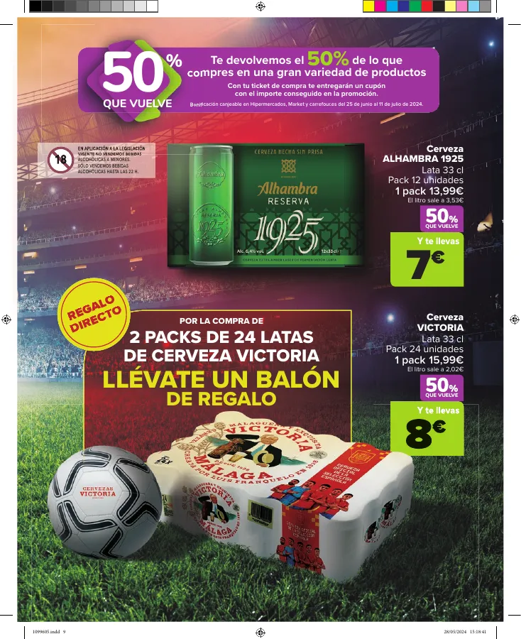 Número de página 9 del folleto promocional de la tienda Carrefour - la emocion se vive aqui - fecha de vigencia: desde07.06 bis 24.06