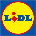 Logotipo de la tienda Lidl con folletos promocionales