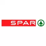 Logotipo de la tienda Spar con folletos promocionales