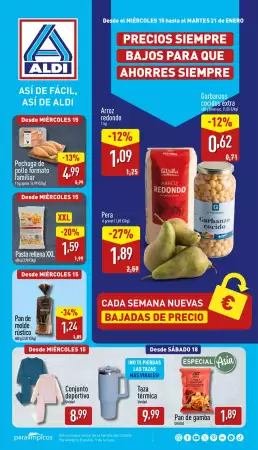 Precios siempre bajos para qu - Aldi Gazetka promocyjna - W tym tygodniu - oferta 