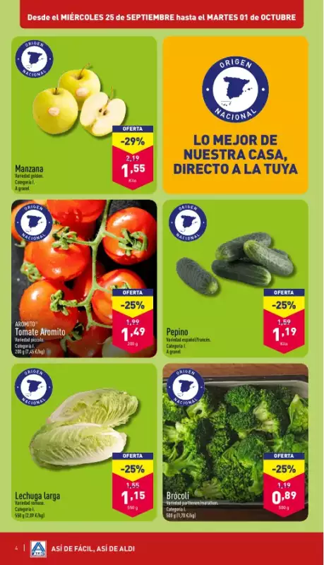 Gazetka promocyjna sklepu Aldi - A este precio nomal que sea el unico fruto del amor - data obowiązywania: od 2024-04-23 do 2025-12-31