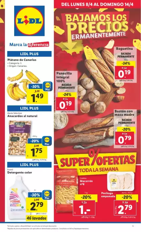 Gazetka promocyjna sklepu Lidl - FOLLETO ALIMENTACIÓN 8/4 - data obowiązywania: od 2024-04-23 do 2025-12-31