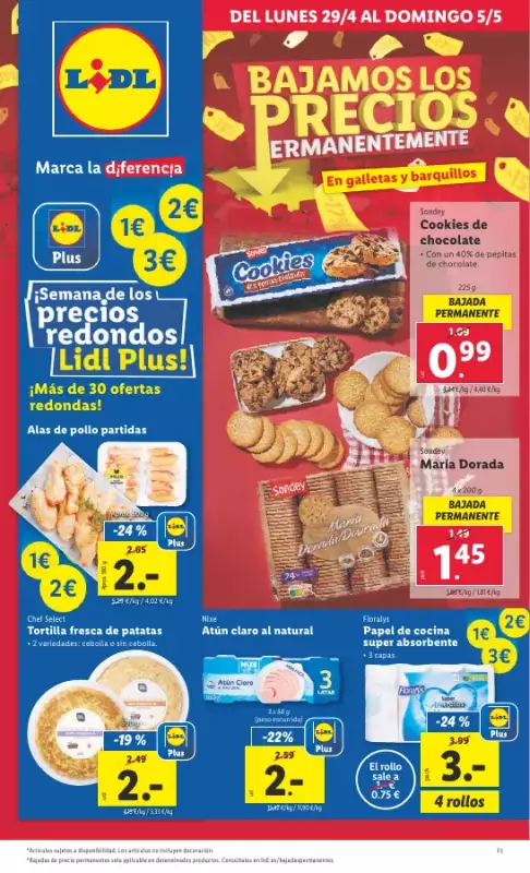 Gazetka promocyjna sklepu Lidl - Bajamos los precios ermanentemente - data obowiązywania: od 2024-04-23 do 2025-12-31