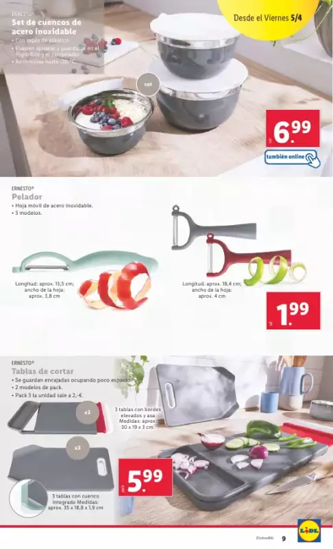 Gazetka promocyjna sklepu Lidl - FOLLETO BAZAR 1/4 - data obowiązywania: od 2024-04-23 do 2025-12-31